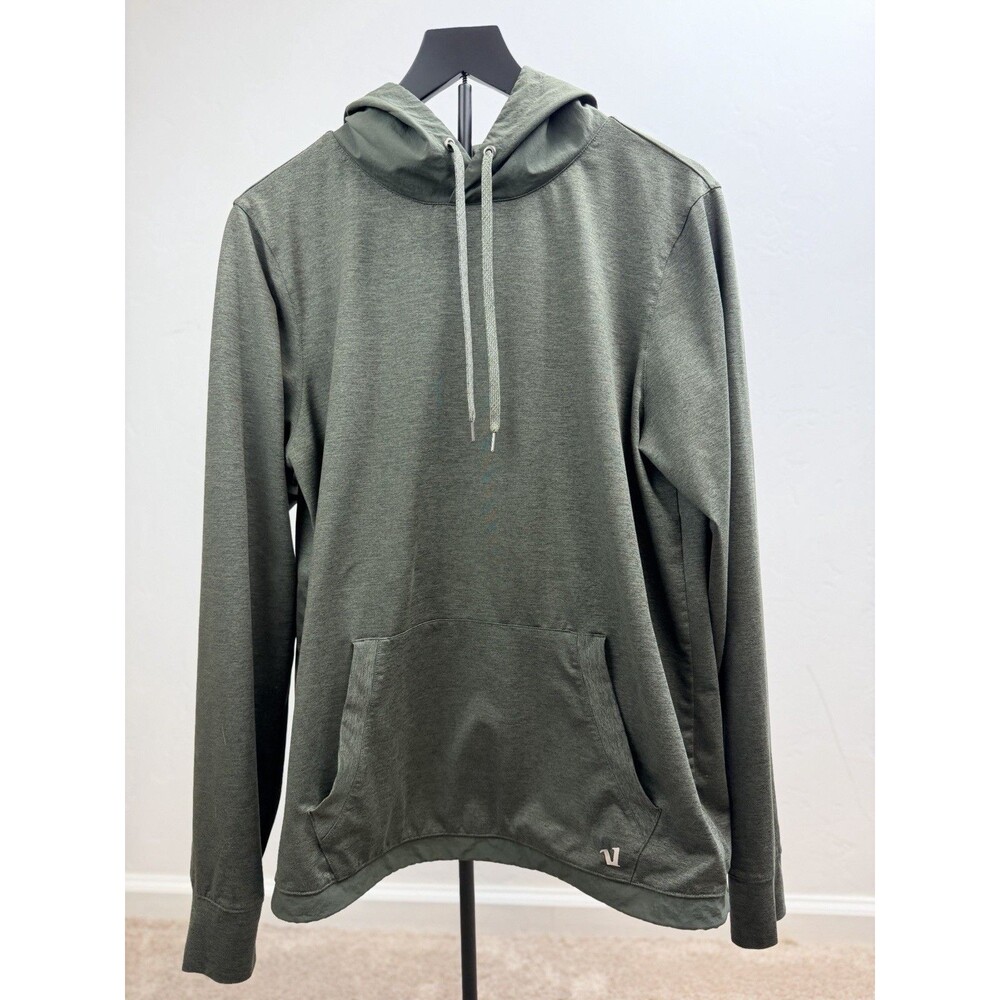 Vuori Sunday Element Hoodie Mens Large Green Performance Pullover Large